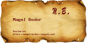 Magel Bodor névjegykártya